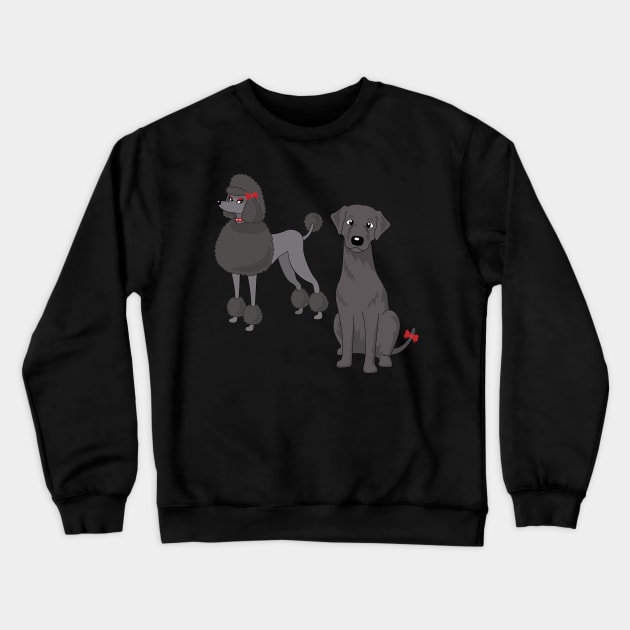 Black dogs Crewneck Sweatshirt by sanogawa